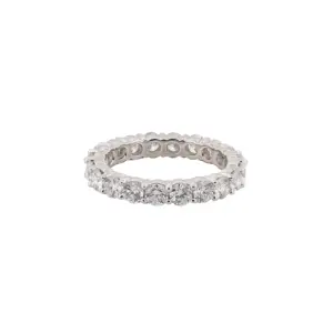 14KT White Gold 3.18 CTTW Lab Grown Diamond Eternity Band Ring