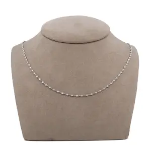 Platinum 1.70cttw. Round Brilliant Diamonds By The Yard Necklace