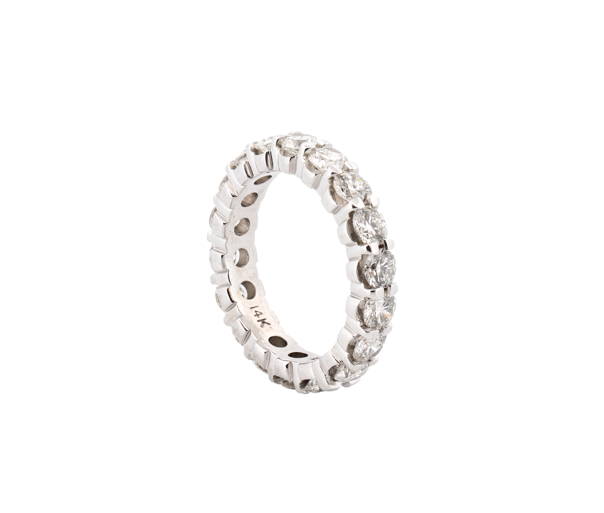 14K Diamond Eternity Ring 2.58cttw. - Image 2