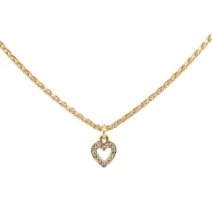 18K Tiffany & Co. Diamond Heart Pendant Necklace