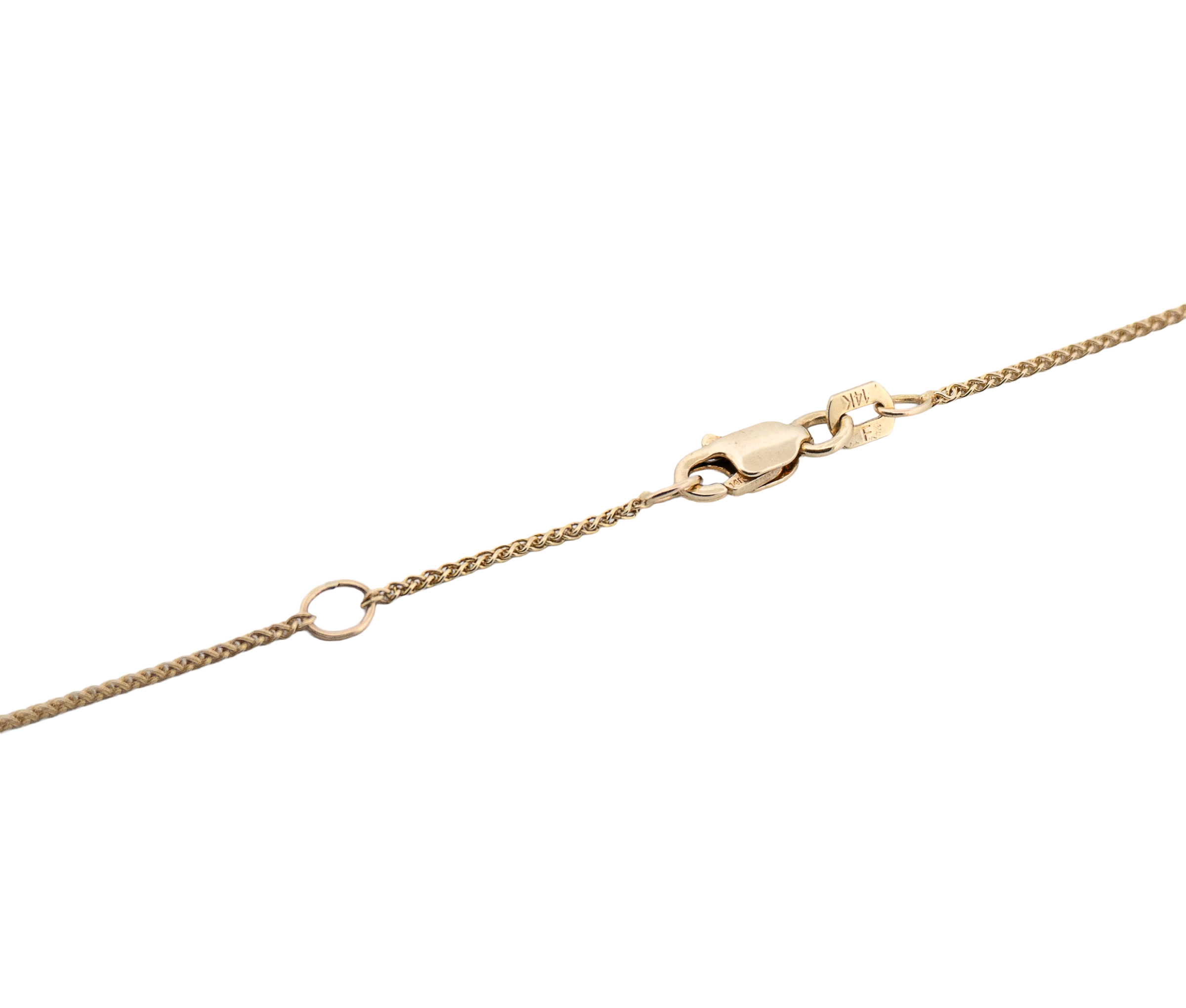 14K Yellow Gold Tanzanite and 2.20Ct Diamond Necklace - Image 4