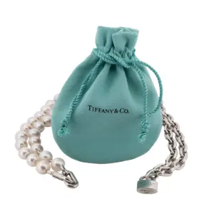 Tiffany and Co Tiffany HardWear Pearl Lock Necklace in Sterling Silver