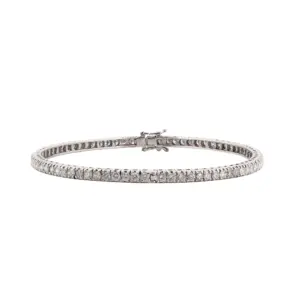 14K White Gold Diamond Tennis Bracelet