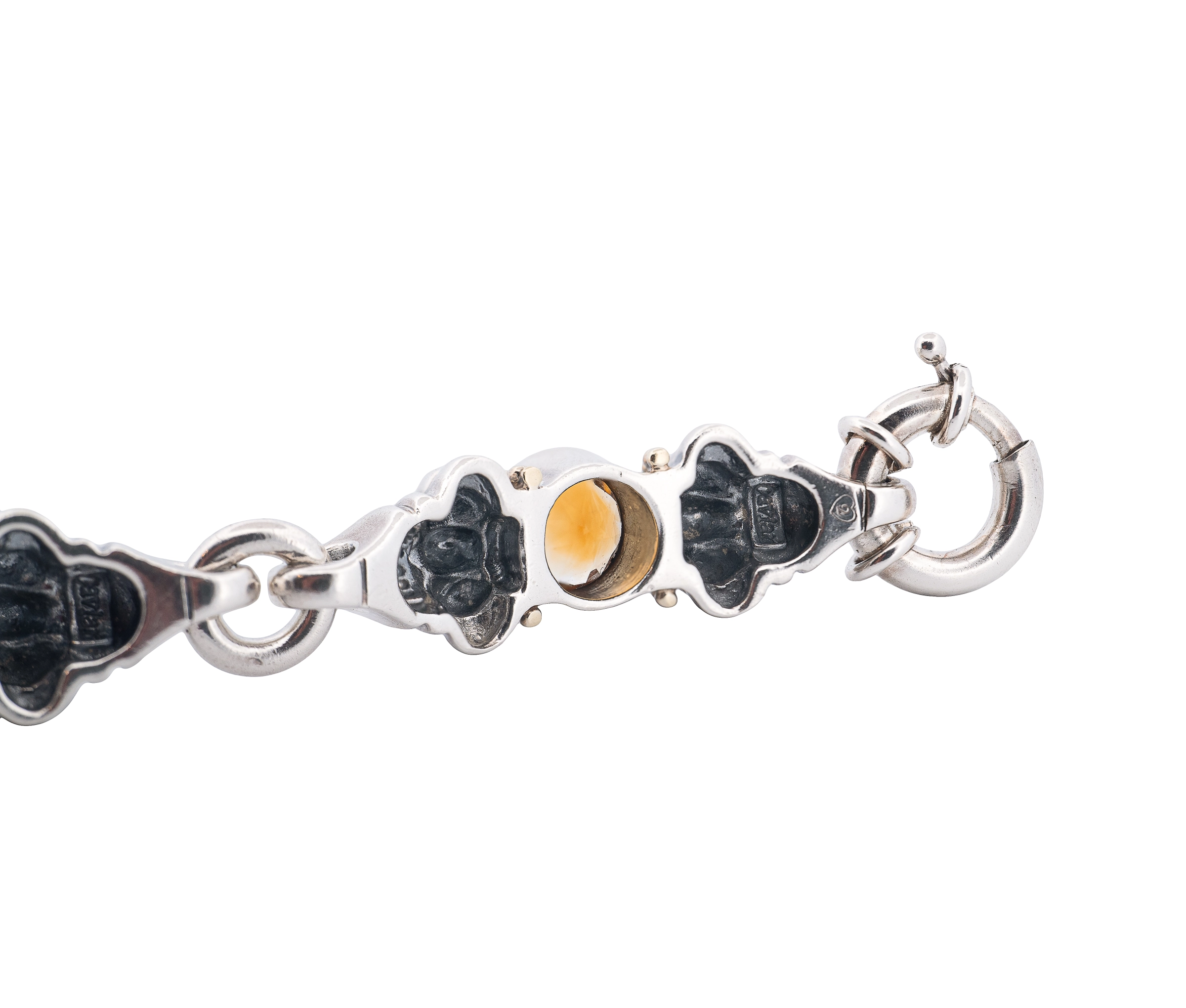 Lagos Caviar Sterling Silver and 18K Yellow Gold Glacier Citrine Bracelet - Image 4