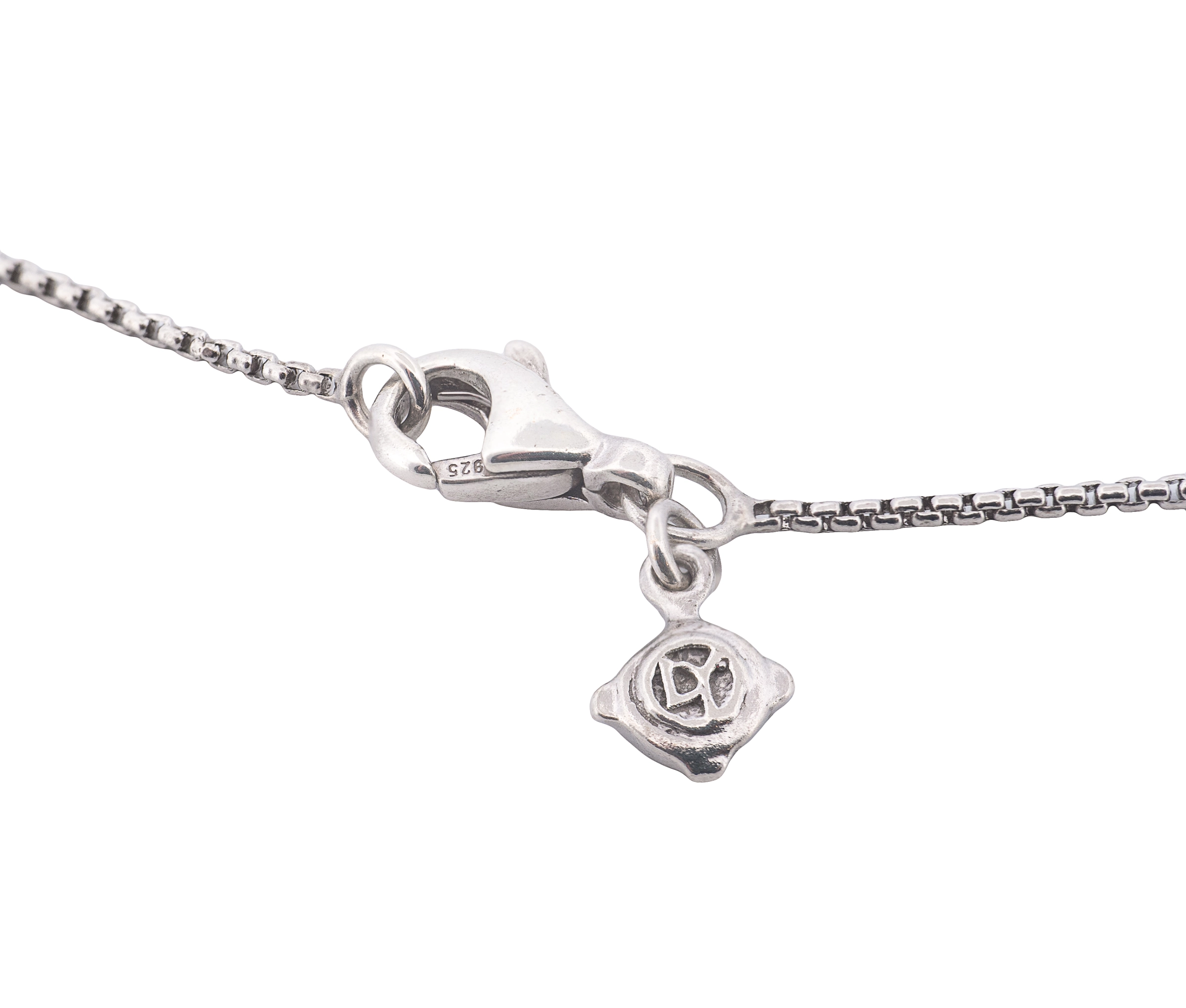 David Yurman Sterling Silver Diamond Necklace - Image 3