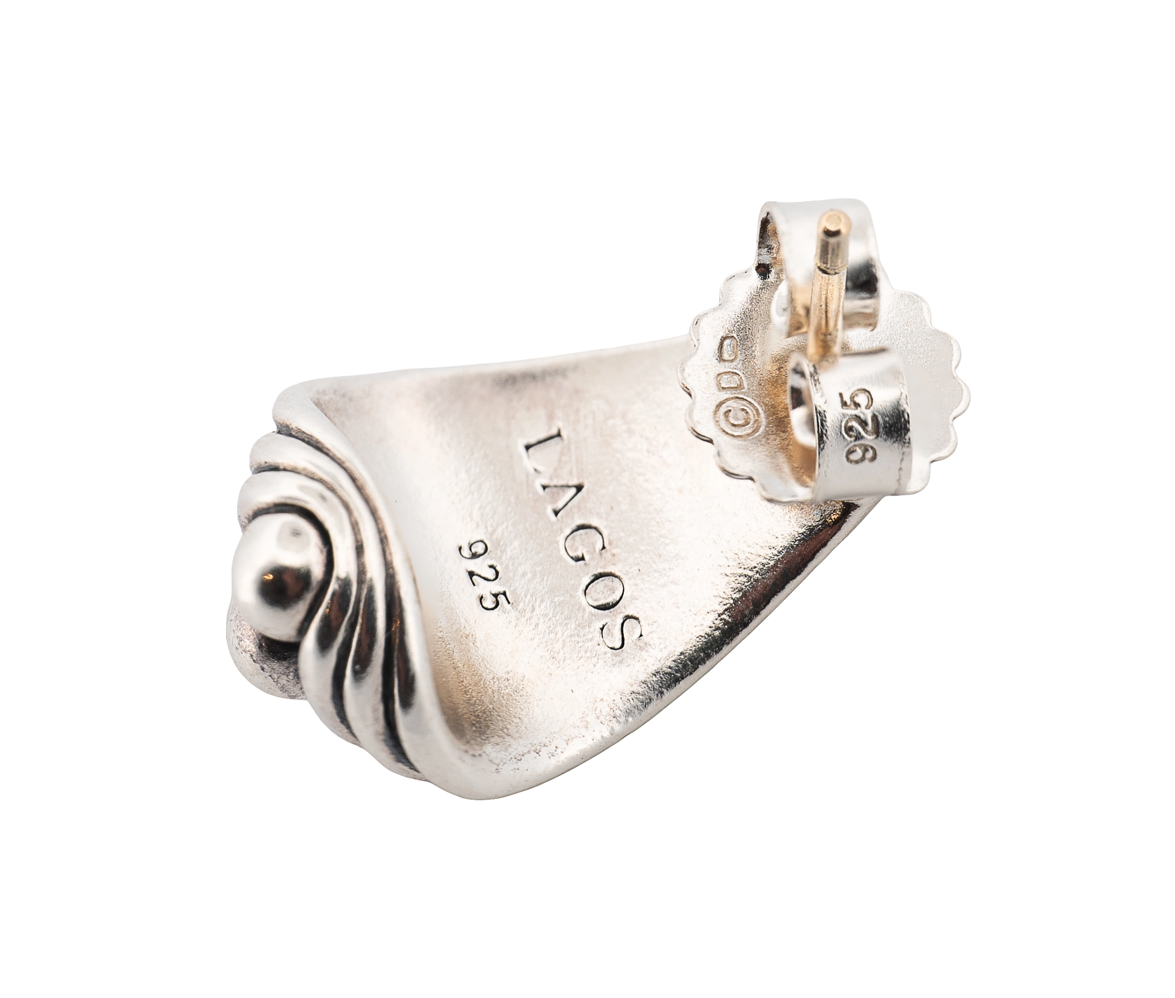 Lagos Caviar Sterling Silver Bead Earrings - Image 2