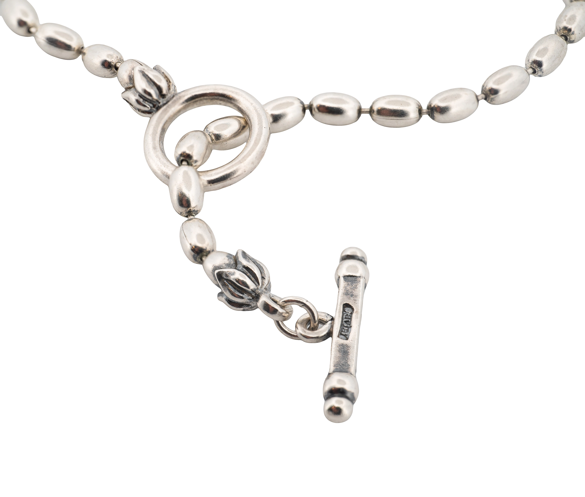 Lagos Caviar Sterling Silver and 18K Yellow Gold Citrine and Amethyst Necklace - Image 3