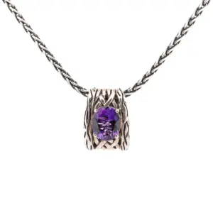 Effy Sterling Silver Amethyst Gemstone Necklace