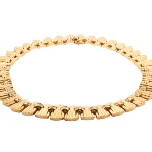 18K Gold Diamond Necklace