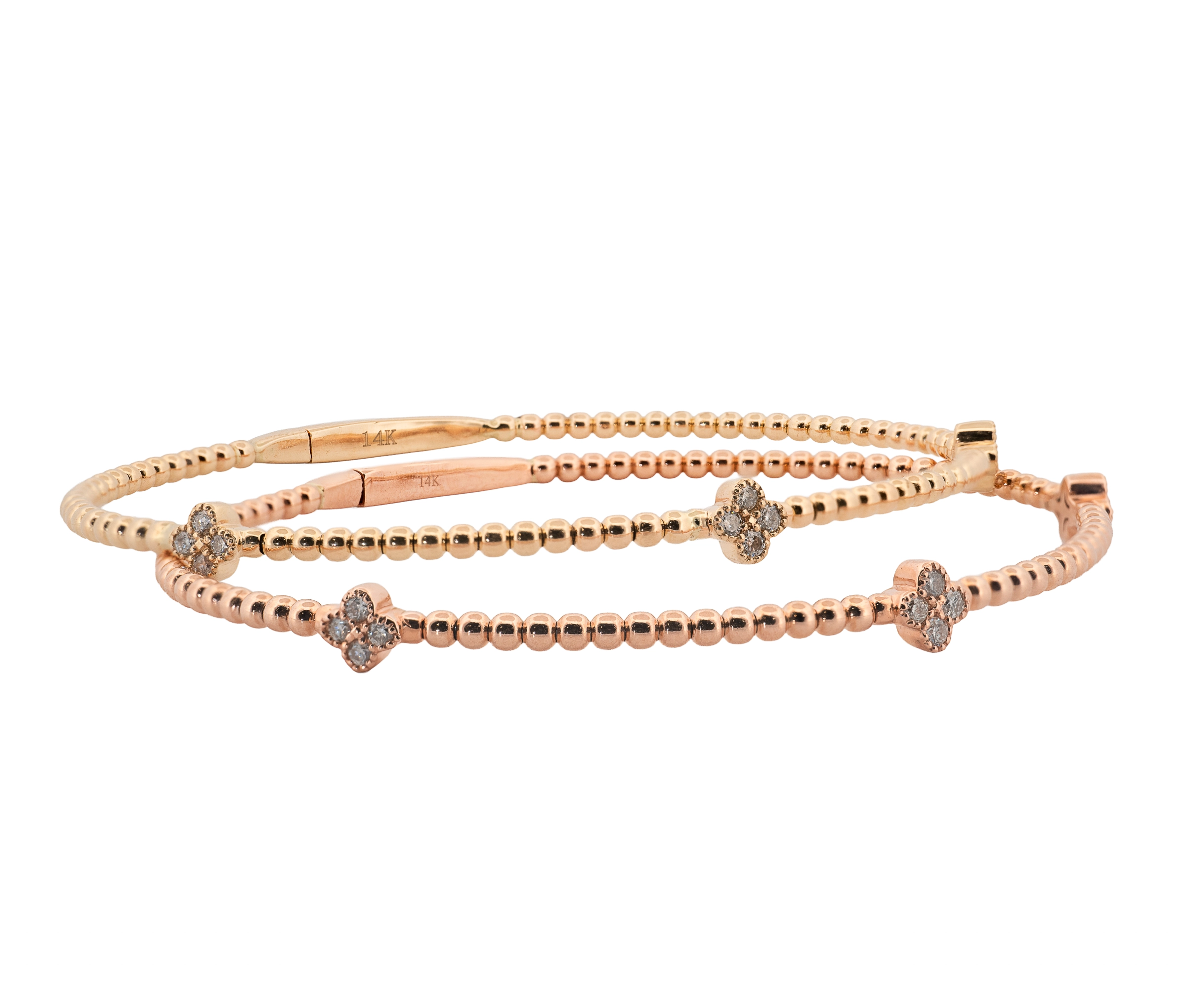 14K Diamond Gold Bracelets - Image 5