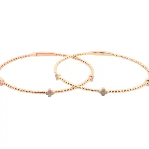 14K Diamond Gold Bracelets