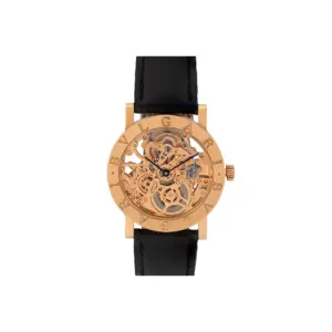 Bulgari Yellow Gold Skeletonized Wristwatch Circa 1990