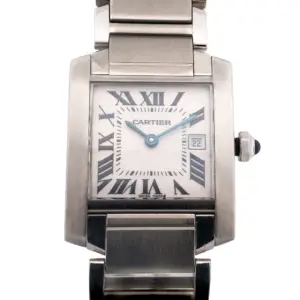Cartier Mid-Size Stainless Steel Tank Francaise