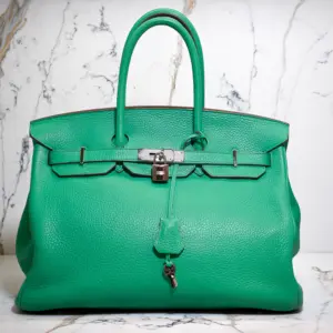 Hermes Taurillon Clemence BIRKIN 35 Menthe
