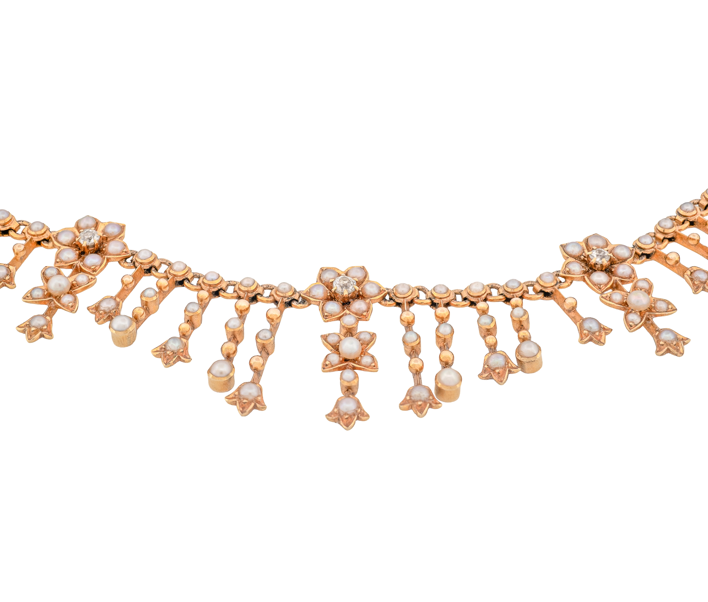 14KT Yellow Gold Victorian Necklace - Image 2