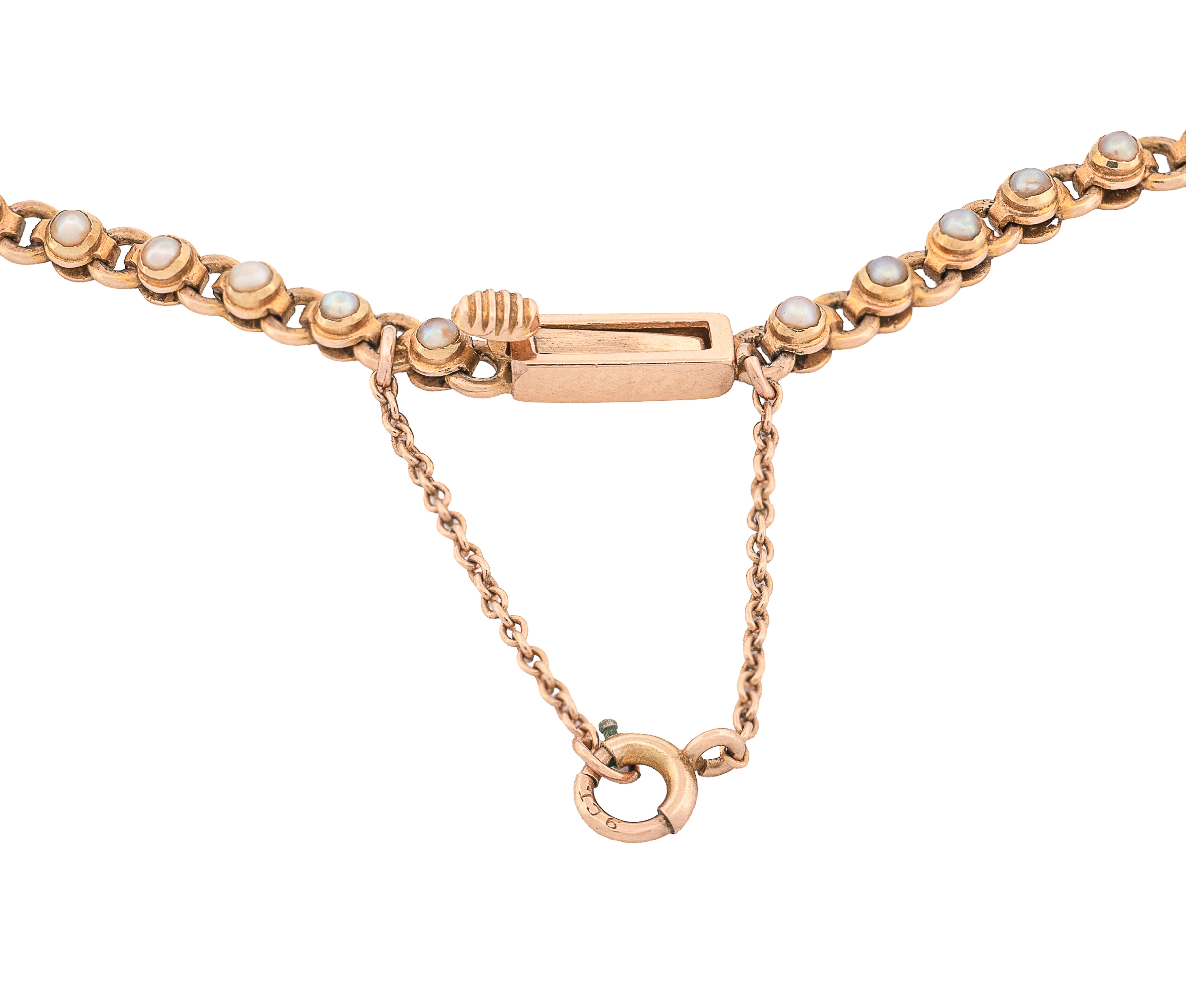 14KT Yellow Gold Victorian Necklace - Image 3
