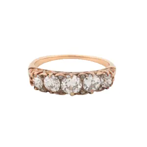 18K Yellow Gold Antique Diamond Ring