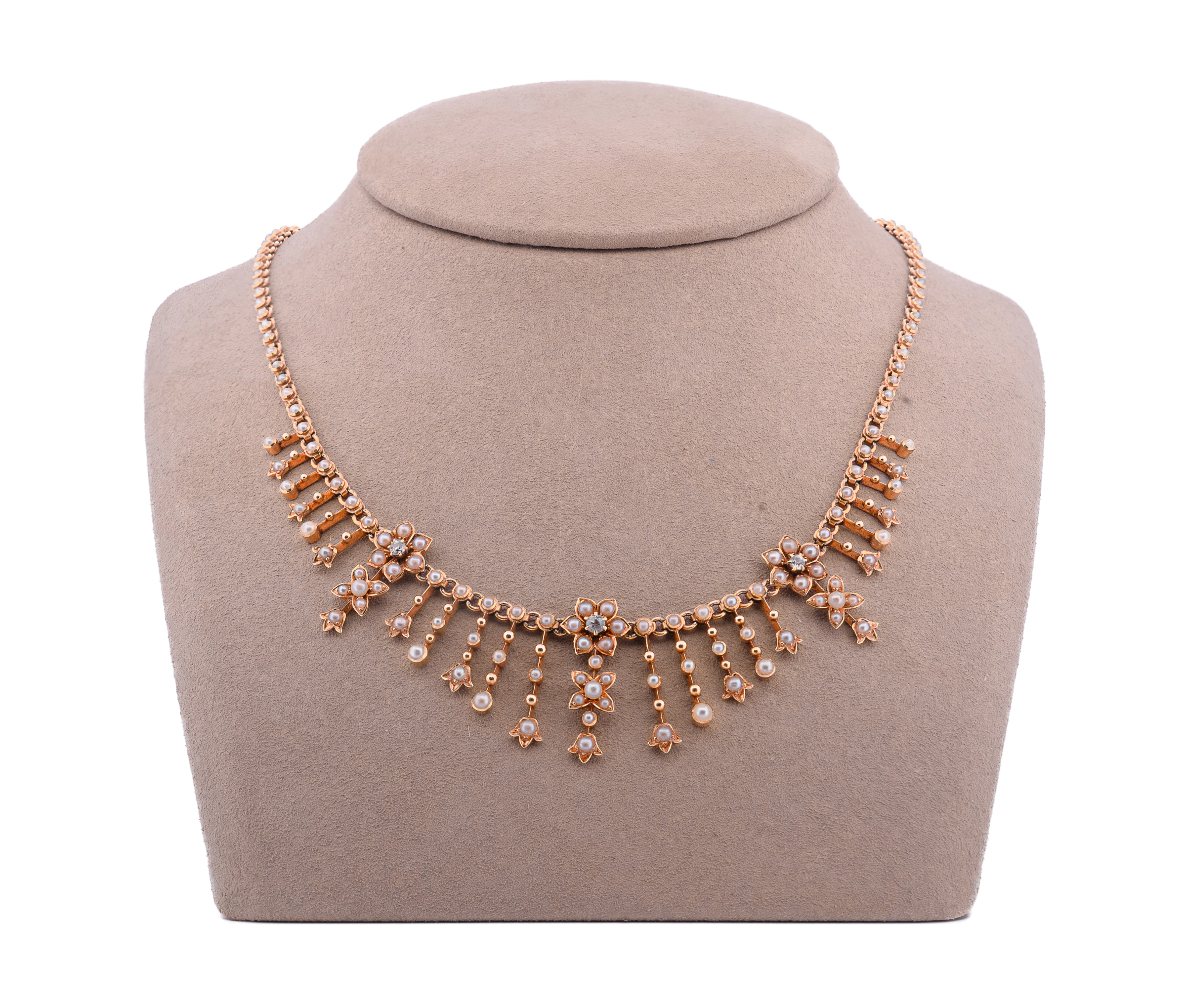 14KT Yellow Gold Victorian Necklace - Image 4