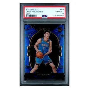 2022 Panini Select Chet Holmgren Blue PSA 10