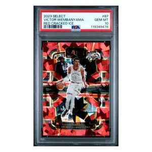 2023 Select Victor Wembanyama Red Cracked Ice PSA 10