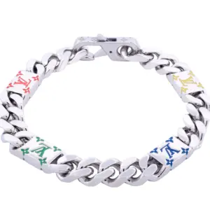 Louis Vuitton Mosaic Chain Bracelet