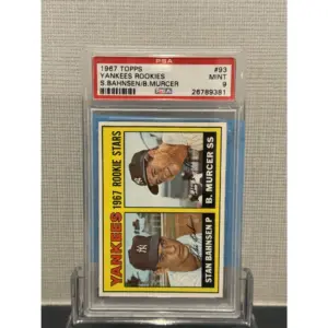 1967 Topps Yankees Rookies S. Bahnsen/ B. Murcer