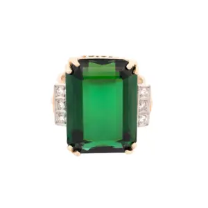 Gemstone 14K 17.73cttw CTW Emerald Tourmalines