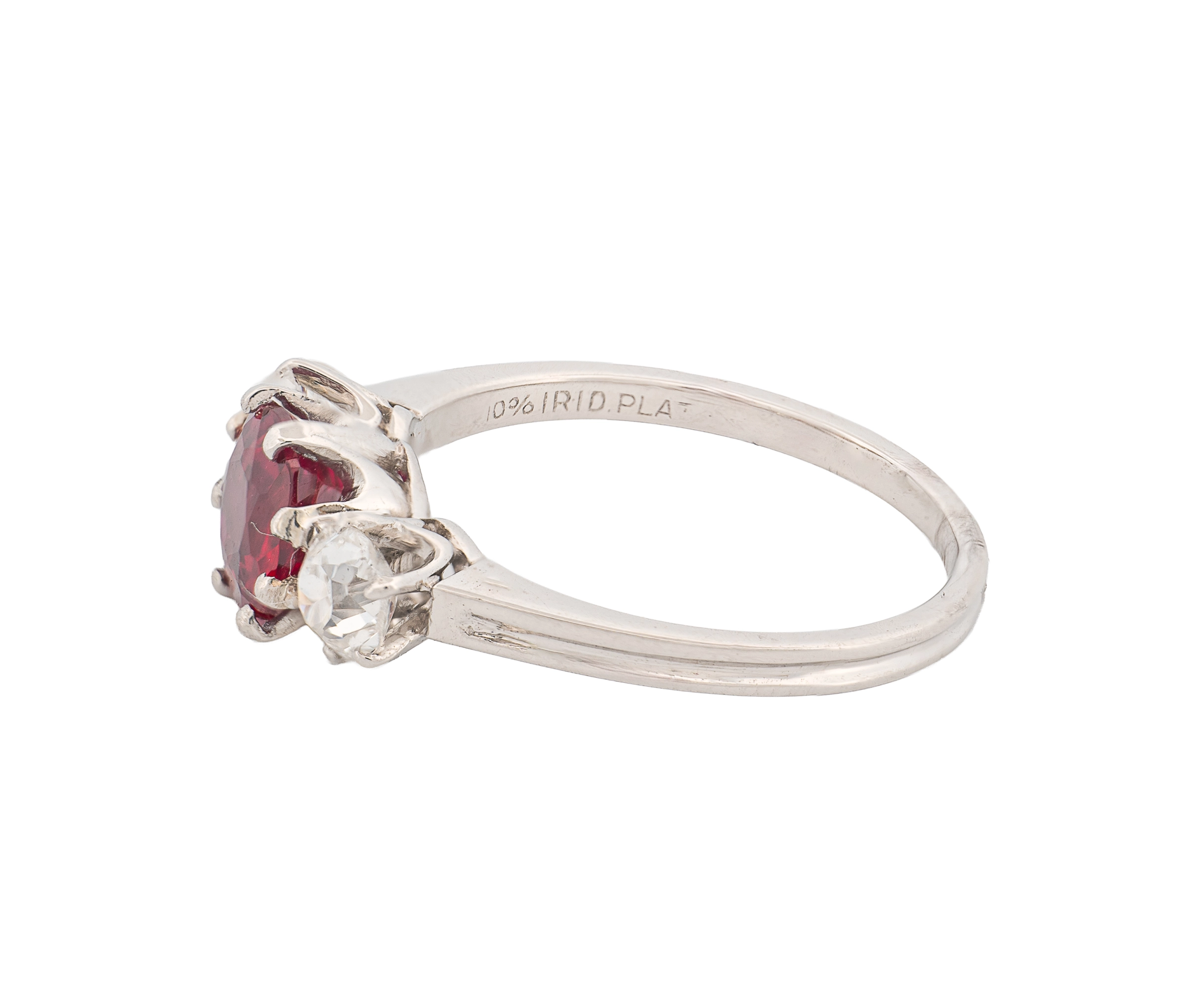 Gemstone Platinum 2.06cttw CTW Round Rubys - Image 3