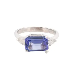 Gemstone 18K 2.88cttw CTW Emerald Tanzanites