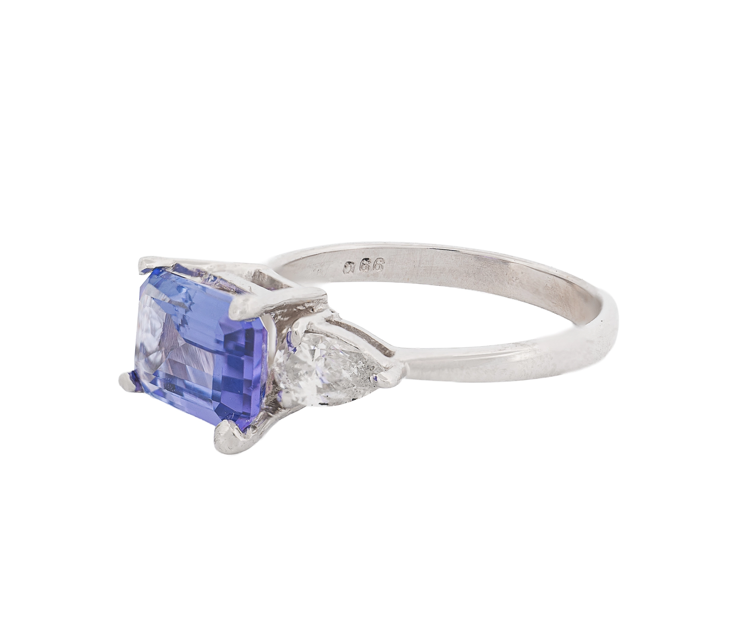 Gemstone 18K 2.88cttw CTW Emerald Tanzanites - Image 3