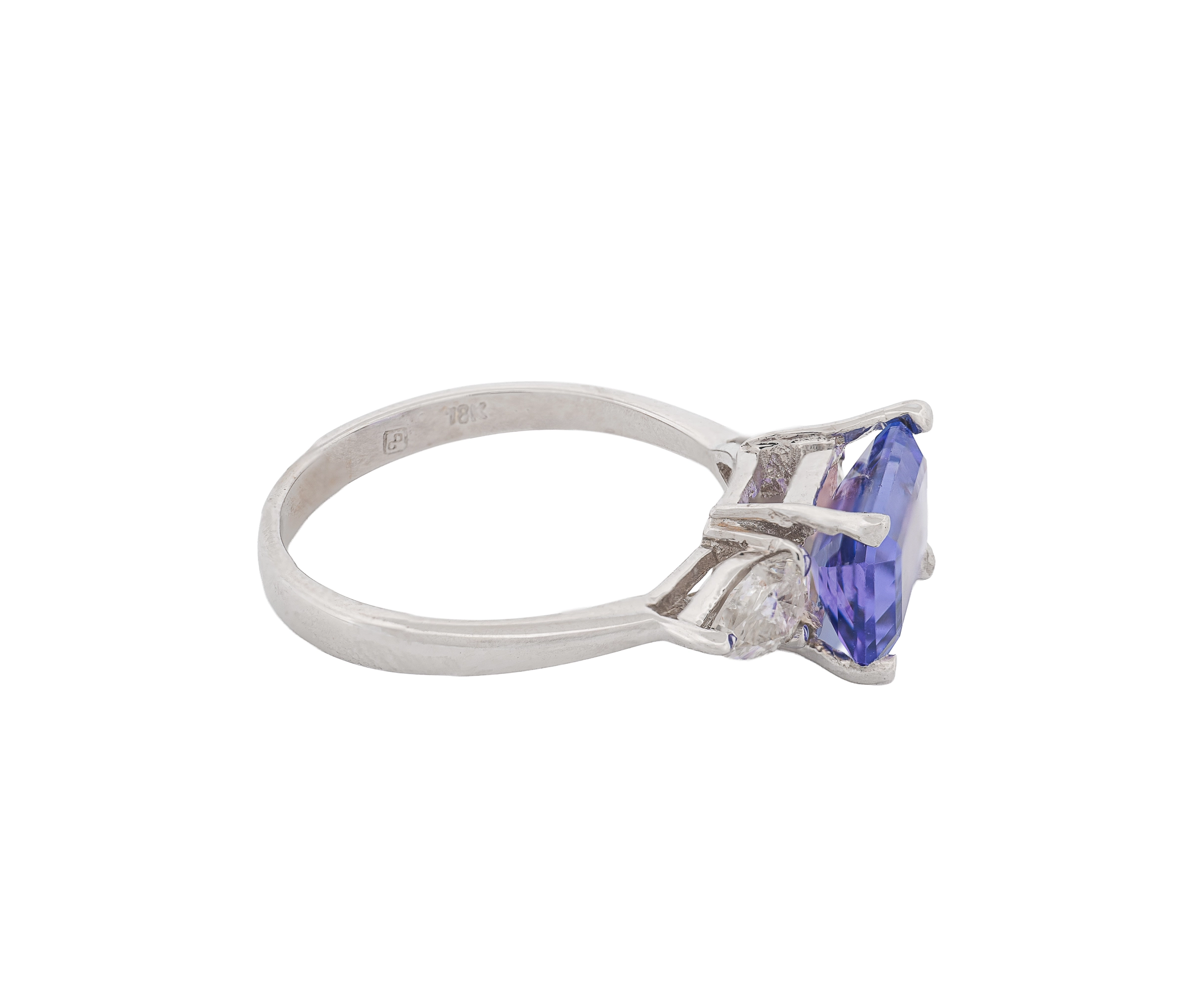 Gemstone 18K 2.88cttw CTW Emerald Tanzanites - Image 4
