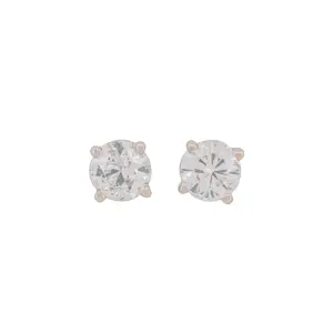 Round Brilliant 2.02 CTW H SI2 I I1 GIA Diamond Studs 14K White Gold