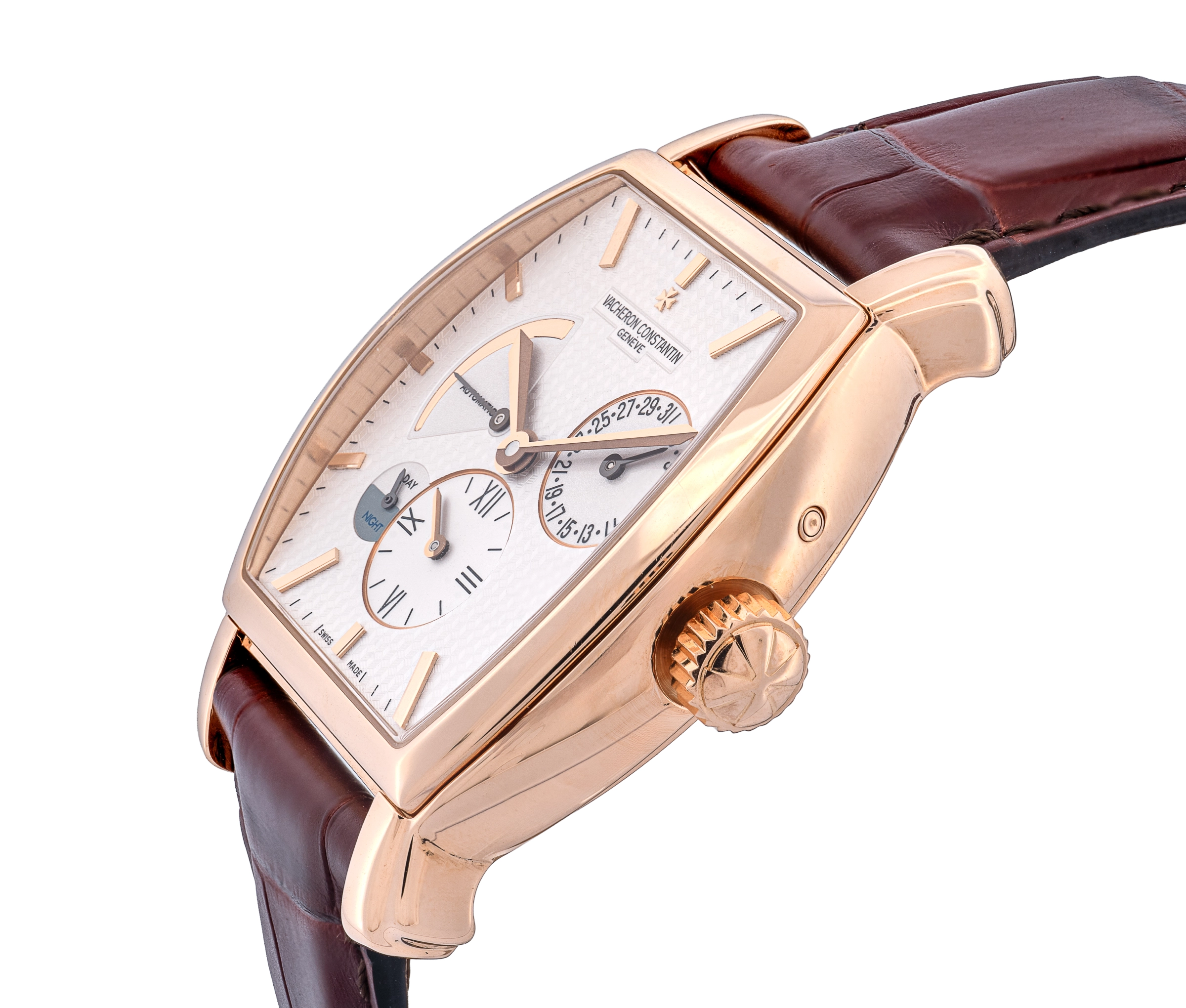 Vacheron Constantin 18K Malte Tonneau Dual Time 36mm - Image 2