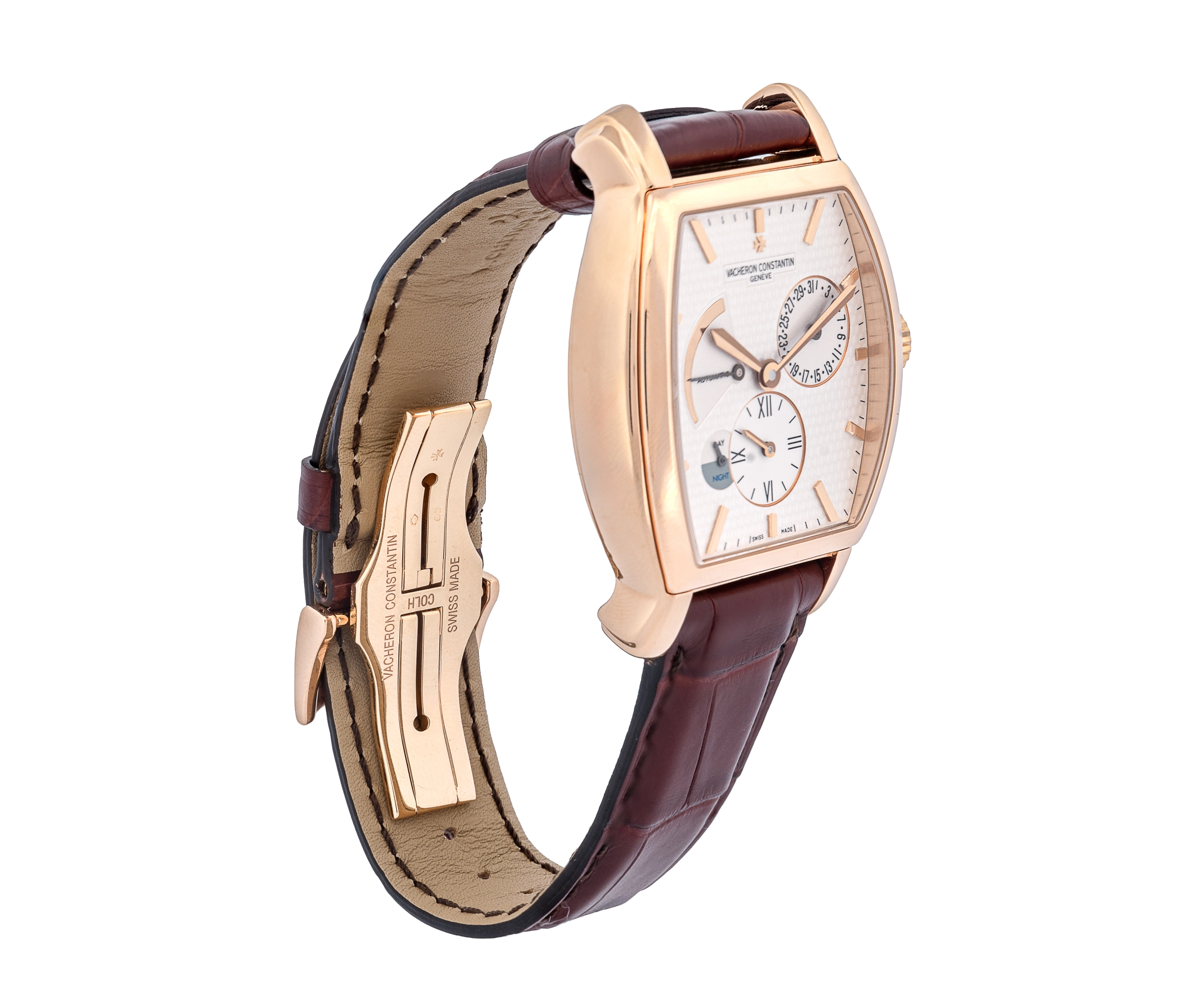 Vacheron Constantin 18K Malte Tonneau Dual Time 36mm - Image 3