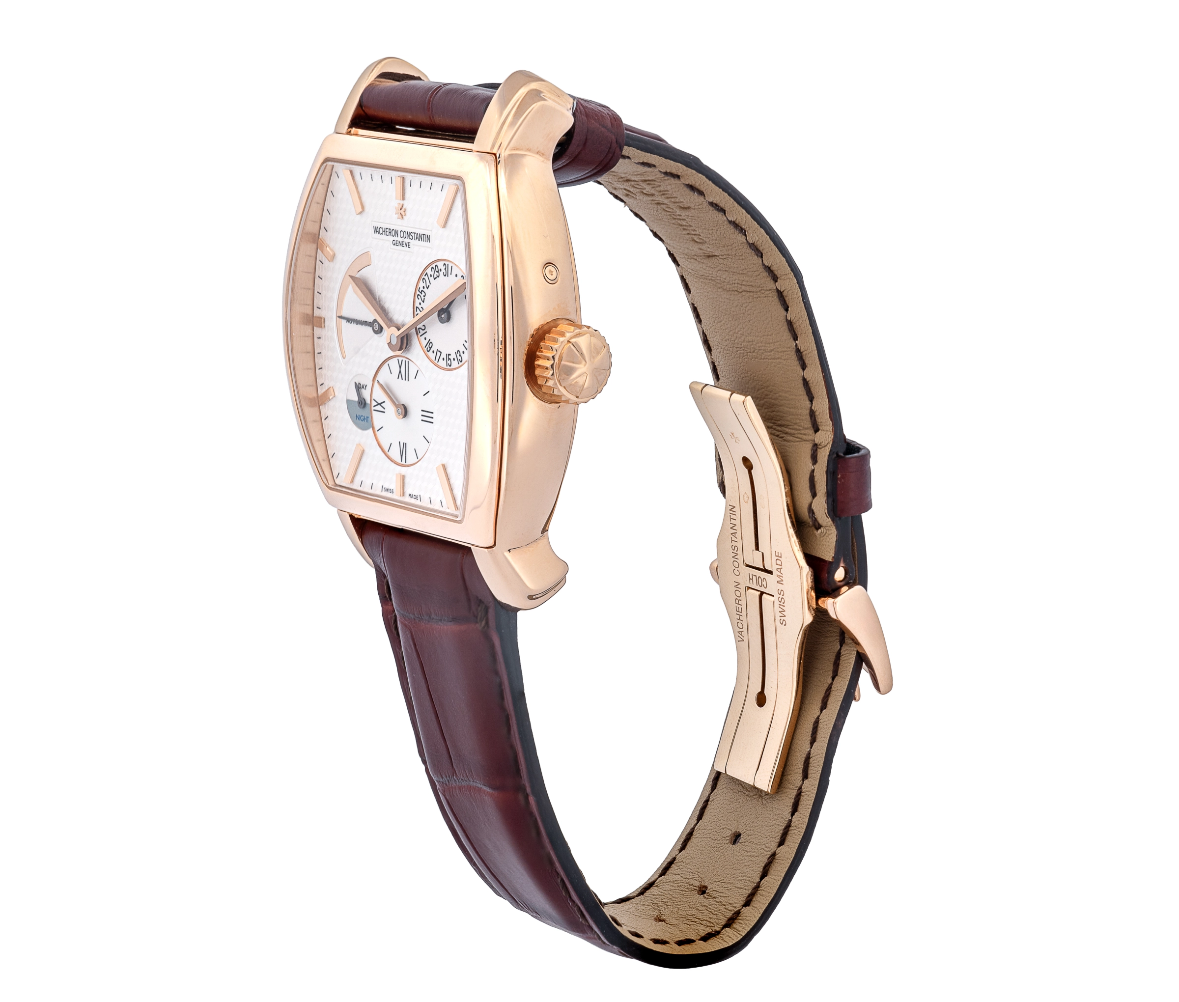 Vacheron Constantin 18K Malte Tonneau Dual Time 36mm - Image 4