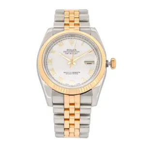 Rolex Two-Tone Datejust White Roman Dial 36mm