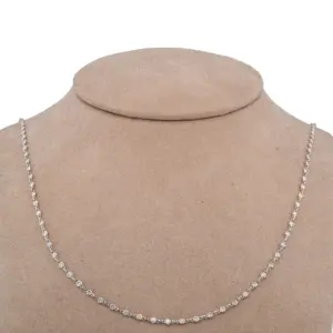 Platinum Diamonds By The Yard Necklace