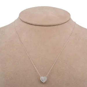 14K .40ct Diamond Heart Pendant Necklace