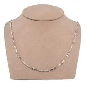 Platinum 1.51Ct Round Brilliant Diamonds By The Yard Necklace