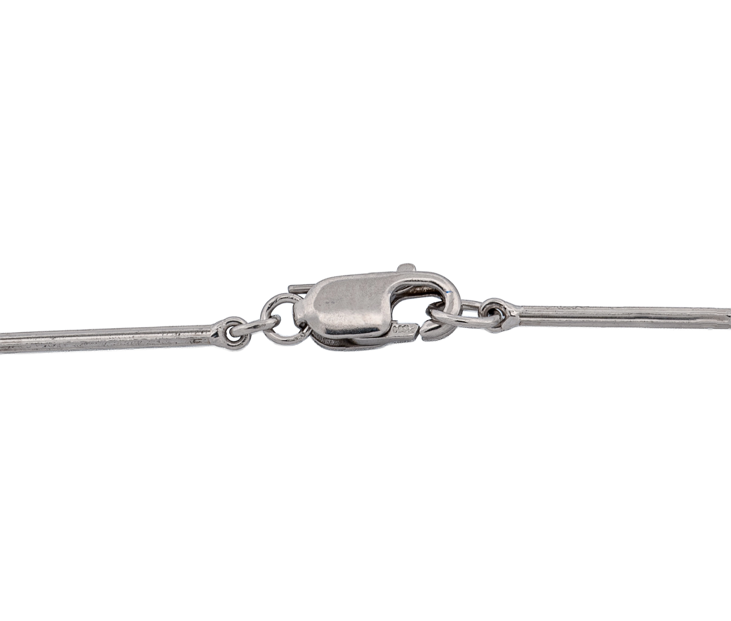Platinum Diamonds By The Yard Necklace (9.01 CTW Marquise and Princess Cut) - Image 4