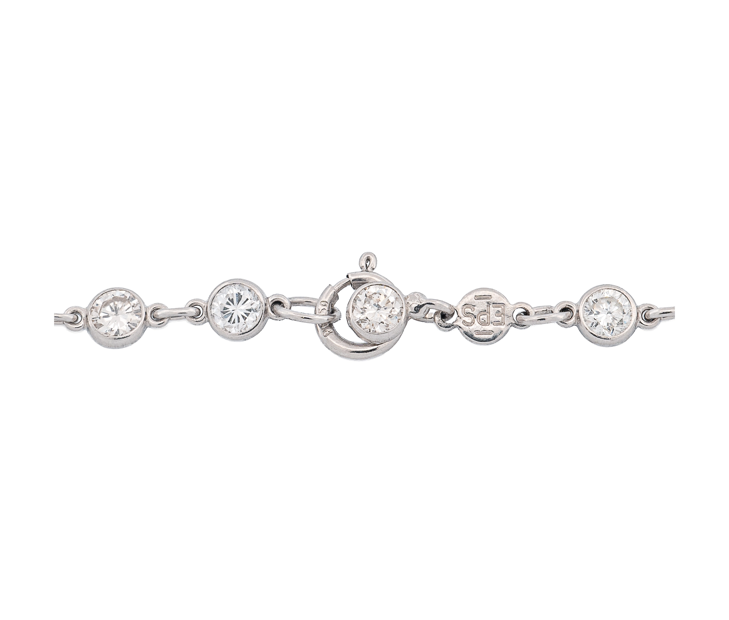 Platinum Diamonds By The Yard Necklace (5.25 CTW) - Image 2