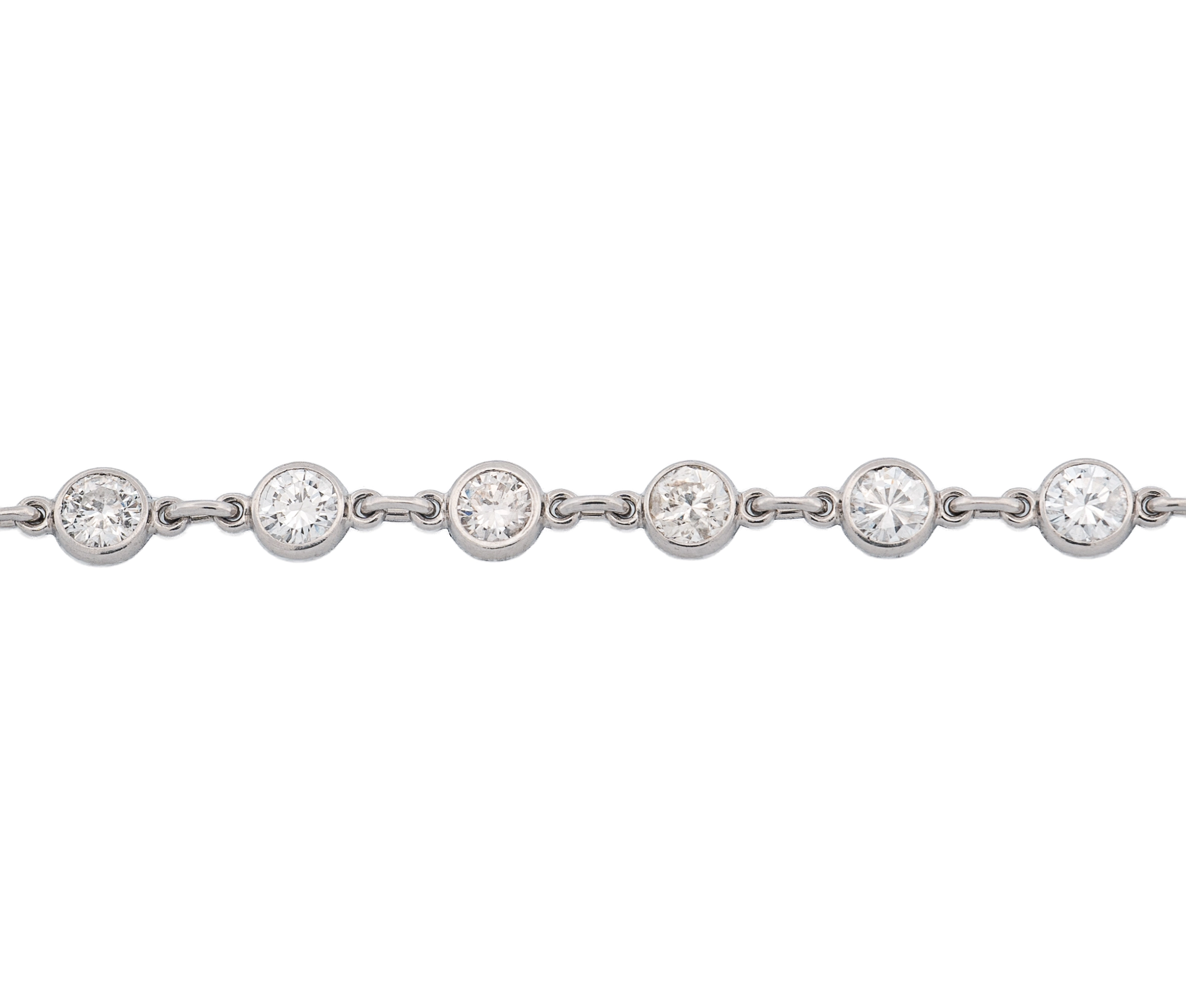Platinum Diamonds By The Yard Necklace (5.25 CTW) - Image 3