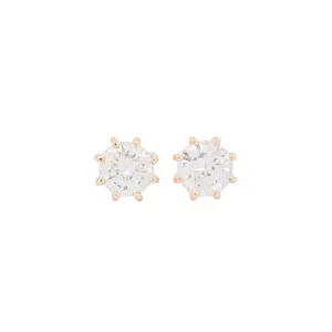 Round Brilliant 1.68 CTW H I2 I I3 GIA Diamond Studs 14K Yellow Gold