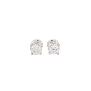 Round Brilliant 1.52 CTW H I2 I SI2 GIA Diamond Studs 14K White Gold