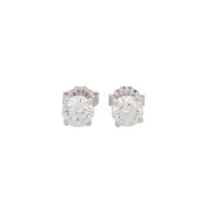 Round Brilliant 1.22 CTW H SI2 H SI2 GIA Diamond Studs