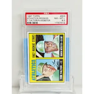 1967 Topps Athletics Rookies T. Talton/ R. Webster