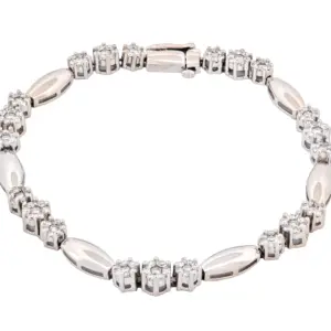 14KT White Gold Diamond Bracelet