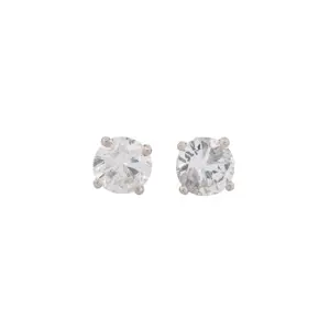 GIA Certified 14K White Gold 1.17Ct H-J SI1-SI2 Round Diamond Stud Earrings