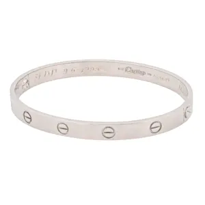 Cartier Classic Love Bracelet 18K White Gold (1993)