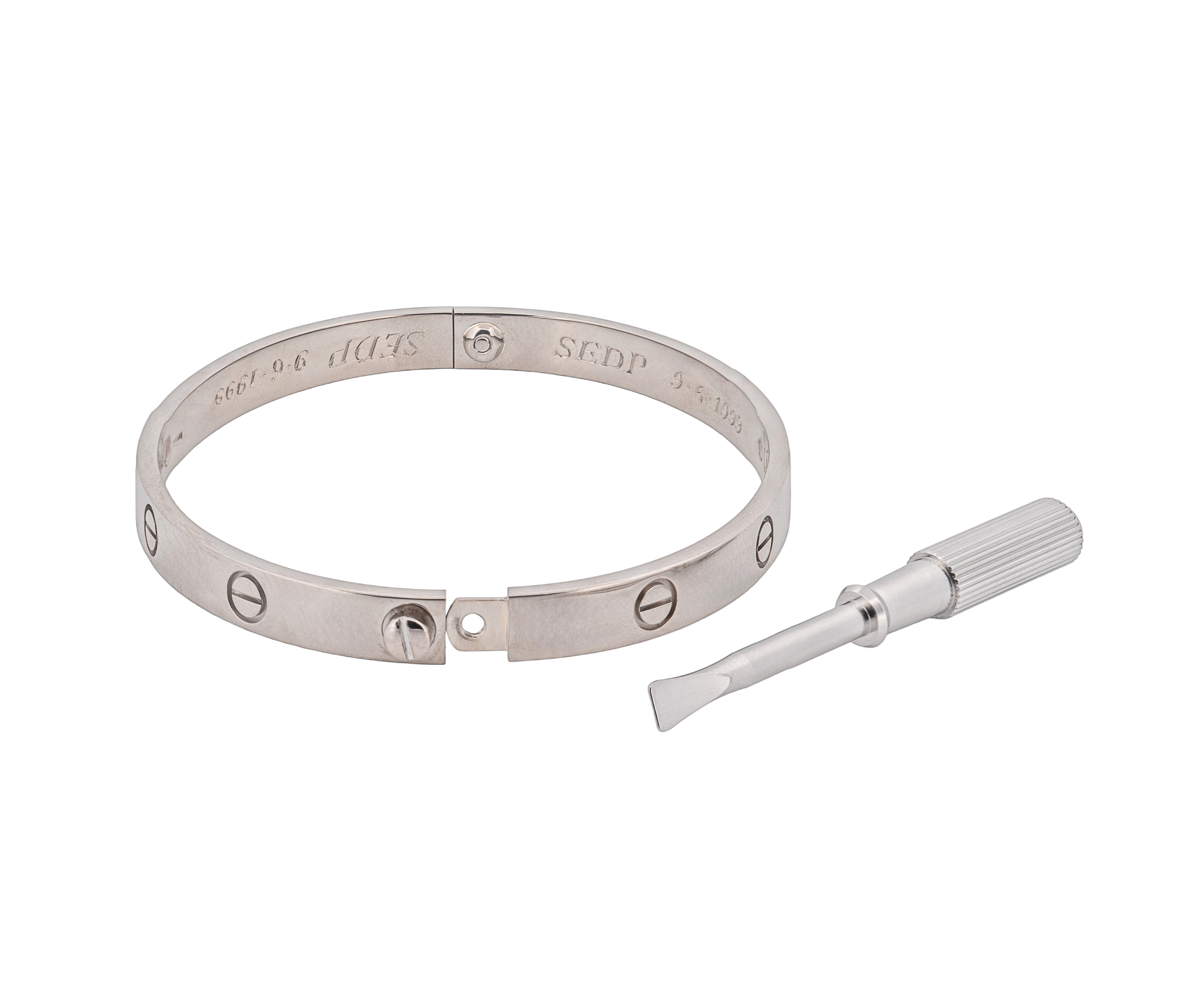 Cartier Classic Love Bracelet 18K White Gold (1993) - Image 3